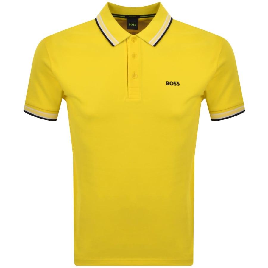BOSS Paddy Polo T Shirt Bright Yellow | Mainline Menswear us
